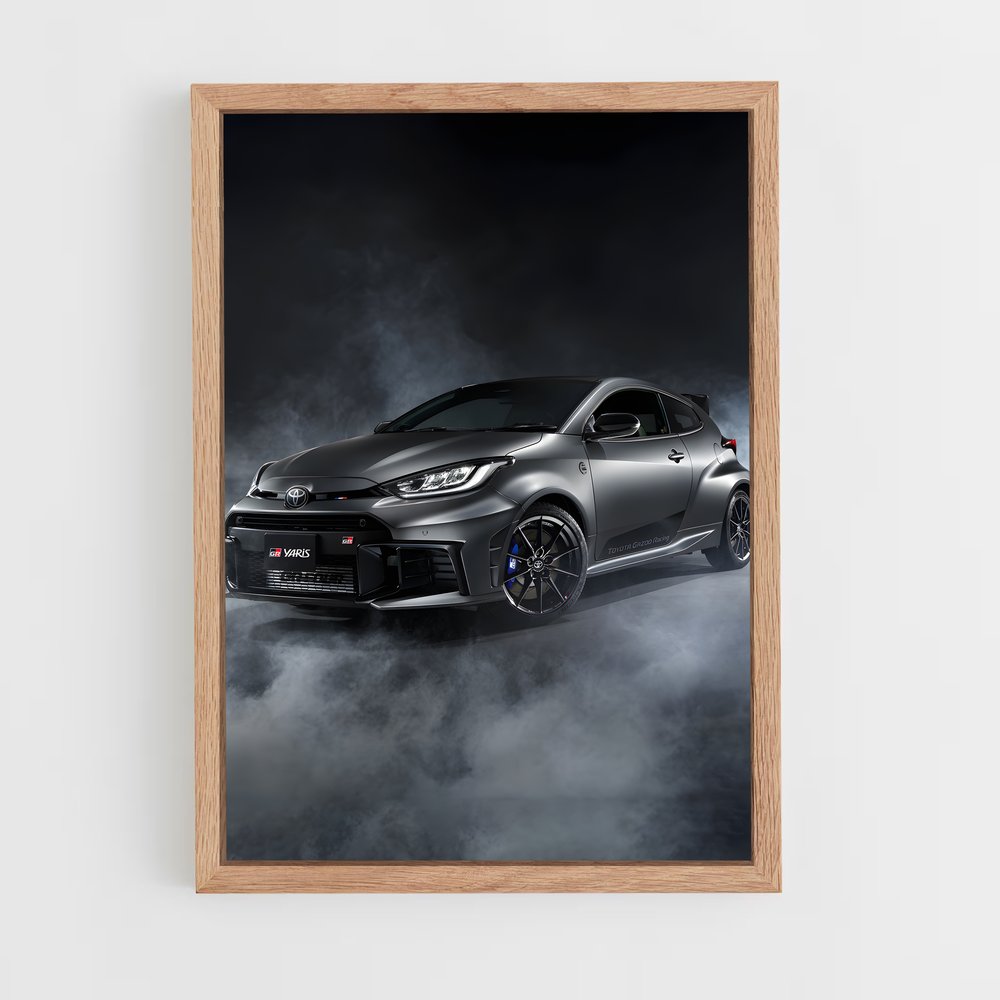 Poster Yaris en Fumée – affiche Toyota (vue 4)